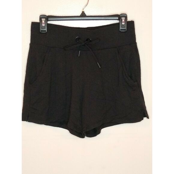Athleta Black Bliss Shorts Drawstring Waist Size ST Comfy - Picture 1 of 8
